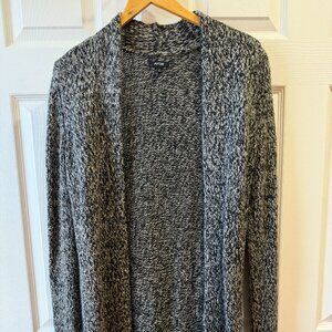 Apt. 9 Sweater Women's Size Small Gray Open Cardigan Wool Blend Knit *No Belt*